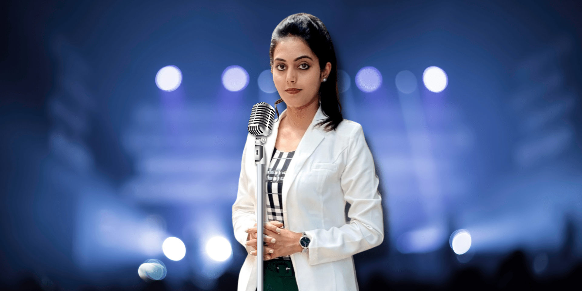 Ratnapriya Singing on Stage